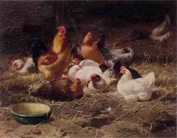 unknow artist Cocks 180 China oil painting art